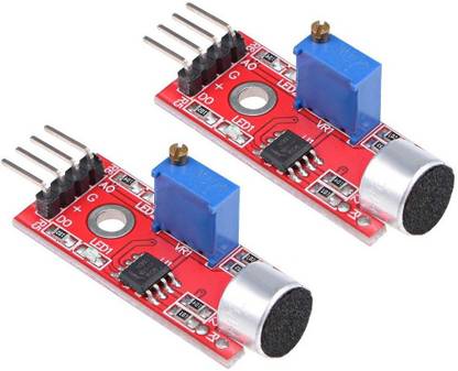 Aktronics Mic Microphone Sensor High Sensitivity Sound Detection Module Compatible with Arduino PIC AVR (Pack of 2) Sound Recorder and Sound Circuit Electronic Hobby Kit