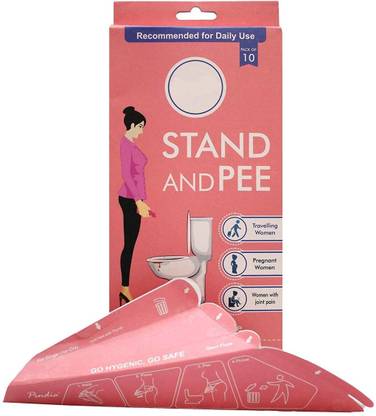 FooFaa Disposable Use & Throw Stand & Pee Female Urinating Funnel Device (Pack of 20 Disposable Female Urination Device