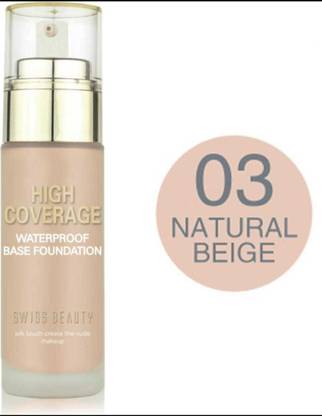 SWISS BEAUTY HIGH COVERAGE FOUNDATION NATURAL BEIGE 03 Foundation