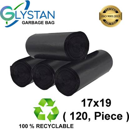 Vruta Garbage bag 17x19 pack of 4x30 ( 120,piece ) size small Small 12 L Garbage Bag  Pack Of 120