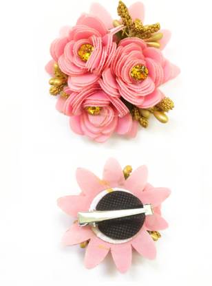 DLASSIE TRENDS Hair Accessories for Women Stylish Flower s for Girls Kids Styling Tool Tic Tac of Girl & Kids (2 Pcs) Hair Clip