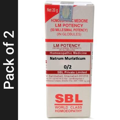 SBL Natrum Muriaticum 0/2 LM Globules