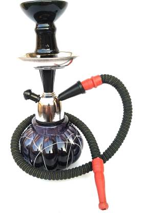 The New Look The New Look 10 inch Glass Hookah Black 10 inch Glass Hookah