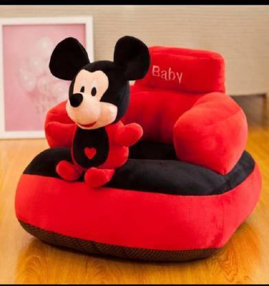 Imac Baby Micky Face Shape Soft Cushion Baby Sofa (Multicolor) - 45 cm (malticolor) - 40 cm (Multicolor)  - 40 cm