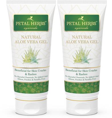 Petal Herbs Ayurveda Natural Aloe Vera Gel to Prevent Pimples & Acne - No Silicon Paraben Paraffin