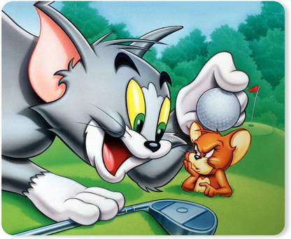 Chiraiyaa Tom-Jerry-Golf-Mousepad-Rectangle-169 Non Slip Base Mousepad