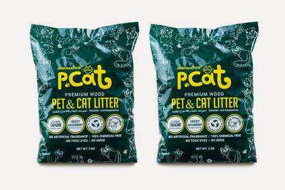 JOSHMATIC'S PCAT Premium Pinewood Pet and Cat Litter 5 KG (10.4 L) - PACK of 2 Pet Litter Tray Refill