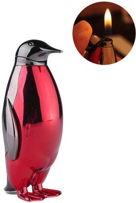 RedShell Lovely Mini Gas Lighter Creative Penguin Shaped Personality Lighters Flame for Cigarette Home Decoration Collection Pocket Lighter