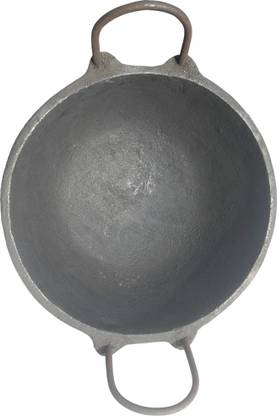 hanae luvan Kadhai 0.9 L capacity Length 17.78 cms Breadth 17.78cms Height 7.62 cms Weight 0.9kgs Size 7 inches Kadhai 17.78 cm diameter 0.9 L capacity