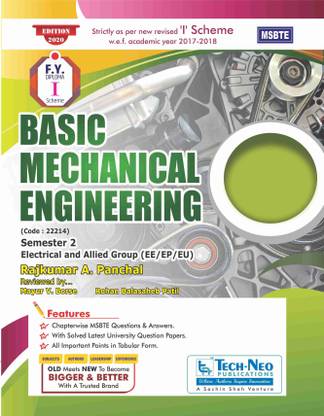 Basic Mechanical Engineering - Mechanics ( Sem 2 Electrical MSBTE Diploma )
