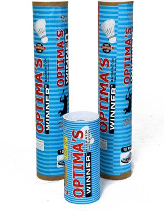 Optima OP SELECTED FEATHER WINNER SHUTTLECOCK पंख शटल  - सफेद