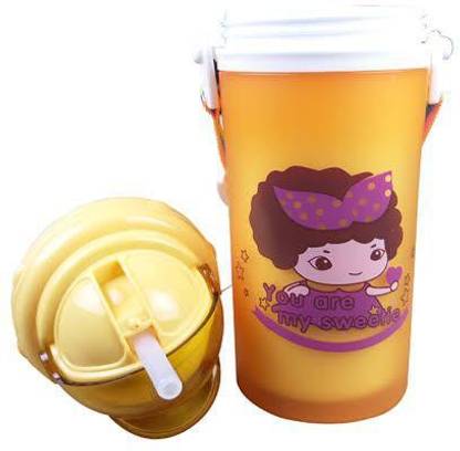 CHILD CHIC Vacuum Insulated Double walled Kids Sipper Water Bottle for School Sports - Hot and Cool with Straw -400ML
