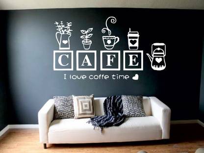 DICTON HUB 60 cm Cafe Latest Design Wall Stciker Removable Sticker