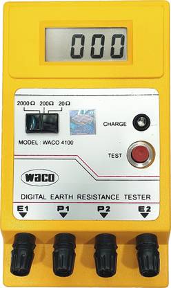WACO 4100 DIGITAL EARTH RESISTANCE TESTER Digital Voltage Tester