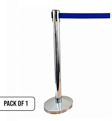 Ladwa 202 grade Belt Post (Blue) | Stanchions | Belt Stanchions | Barrier Stanchions | Q Manager | Queue Manager | Crowd Manager | Pack of 1 Emergency Sign
