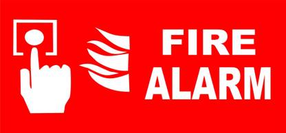 ZEDEF FIRE ALARM Emergency Sign