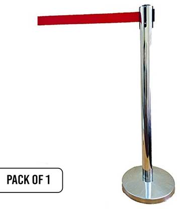 Ladwa 202 grade Belt Post (Red) | Stanchions | Belt Stanchions | Barrier Stanchions | Q Manager | Queue Manager | Crowd Manager | Pack of 1 Emergency Sign
