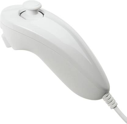 maxcom Wii High Quality Wired Nunchuk Controller for Nintendo Wii / Wii U Console video game Nunchuck gamepad (White)  Joystick