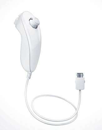Genesys Wii Nunchuck Controller for Wii Console Motion Controller (White, U, Wii)  Motion Controller