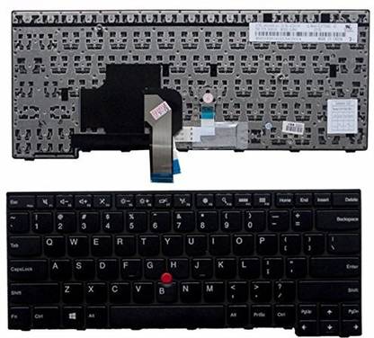 SellZone Keyboard For Lenovo Thinkpad E450, E450C, E455, E460, E465, (Black) Internal Laptop-size Laptop Keyboard Compatible with Desktop, Laptop, Mac