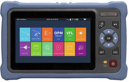 Corslet Mini Otdr 1310/1550nm 26/24db Fiber Optical Time Domain Reflectometer Touch Screen Vfl Visual Fault Locater laser Source Optical Power Meter Event Map Ethernet Network Cable Tester Digital Multimeter