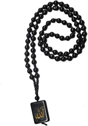 M Men Style 6mm Crystal Bead Arabic Allah Square Tone Crystal