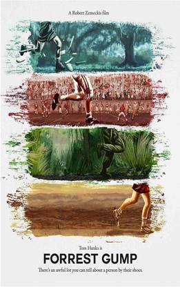 Forrest Gump Movie Wall Poster For Room With Gloss Lamination M4 Paper Print