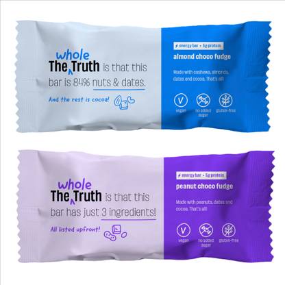 The Whole Truth Nuts for You | Pack of 6 x 40g | Energy Bars