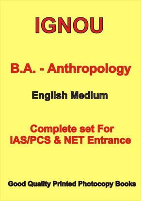 Latest Anthropology Printed Notes By BA-IGNOU In English For IAS UGC NET Entrance