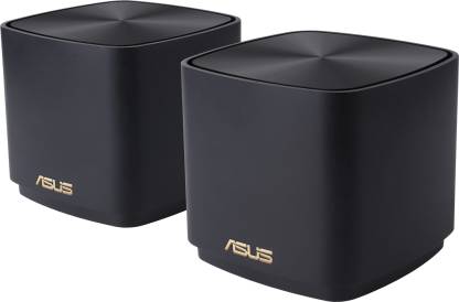 ASUS Zenwifi AXMini XD4 (2 Pack) 1000 Mbps Mesh Router  (Black, Dual Band)