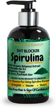 urban soap bakery Spirulina Extract Hair Fall Shampoo for Hair Growth & Hair Fall Control, with Onion Oil & Botanical Extract 200ml