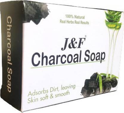 J & F Charcoal soap / Bar Combo Pack of 5