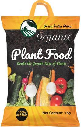royal enterprise ORGANIC PLANT FOOD FERTILIZER BY GREEN INDIA SHINE-1KG (COW DUNG MANURE) Fertilizer