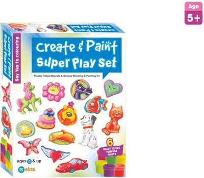Ekta Toys CREATE PAINT & SUPER PLAY SET