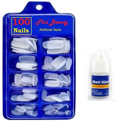 Phiz Beauty 100 Artificial Nails Transparent