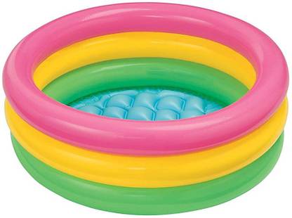 littlewish Inflatable Kids Bath Tub, 3 Ft (Multicolor) Bath Toy
