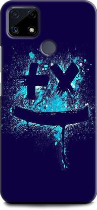 WallCraft Back Cover for Realme C25, RMX3193 MARSHMELLO, DJ, SMILE, FACE, MUSIC, ART, MASK, FUN