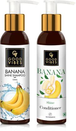 GOOD VIBES Banana Shine Shampoo & Conditioner Combo
