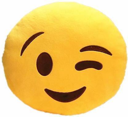 ADARSH TOY ND GIFT Wlink Eye Emoji Pillow  - 30 cm