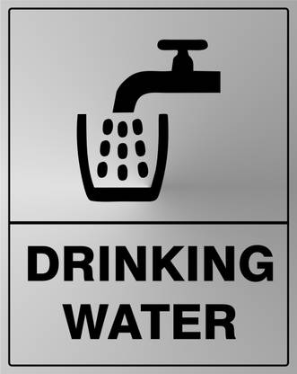 ZEDEF DRINKING WATER Emergency Sign