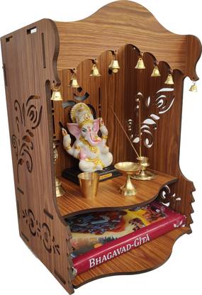 King Decore smart temple , god stage , modren temple Engineered Wood Home Temple