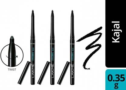 Lakmé Eyeconic Kajal- Deep Black - Pack of 3