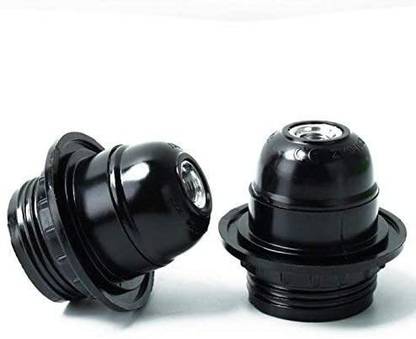 Improvhome E-27 Holders with Ringfor Lamp Shade Holder Plastic Light Socket