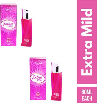 Always Extra Mild Perfume 60ML Each (Pack of 2) Eau de Parfum  -  120 ml