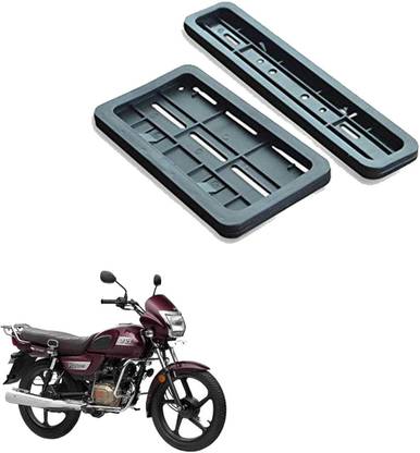 Vagary Bike Number Plate Frame (Standard Size for All Bikes) (Front & Back) -210 Bike Number Plate