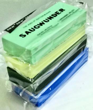 SoftSwiss Magic Sponge, for Multipurpose Cleaning, Car, Kitchen, Windows, Floor, Desk, Large Size, Pack of 4, Multi Colors Sponge Wipe