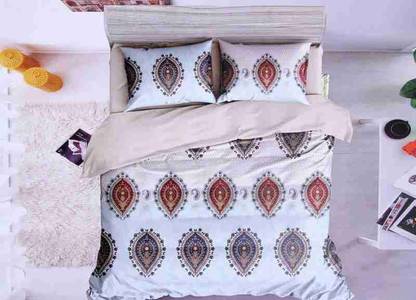 Clarissa Cotton King Flat 250 TC Printed Bedsheet