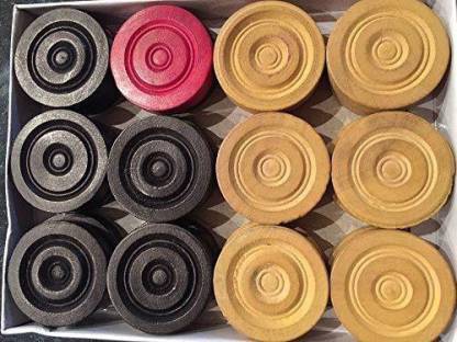 KBM shinny and glossy wooden coins Carrom Pawns