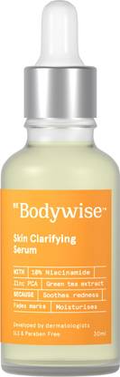 Be Bodywise 10% Niacinamide Face Serum for acne marks & pigmentation | Fragrance Free