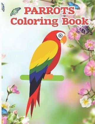 Parrots Coloring Book